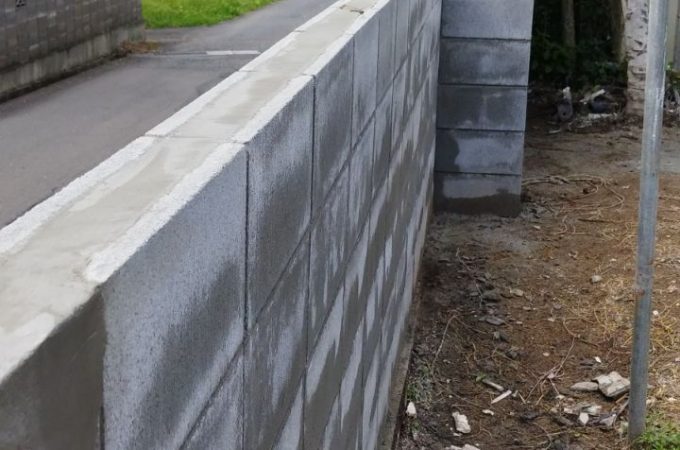 大崎市岩出山ブロック補修工事
