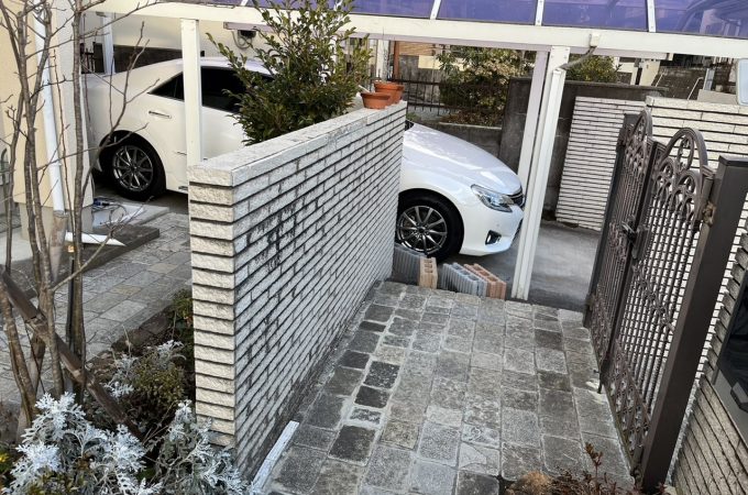 泉区南光台　ブロック・目隠しフェンス工事