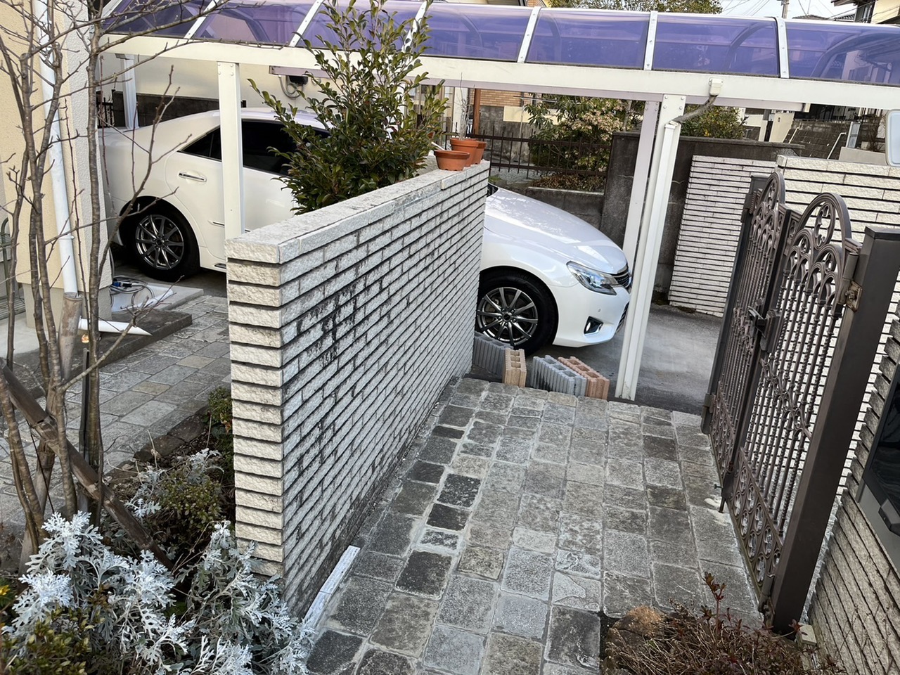 泉区南光台　ブロック・目隠しフェンス工事